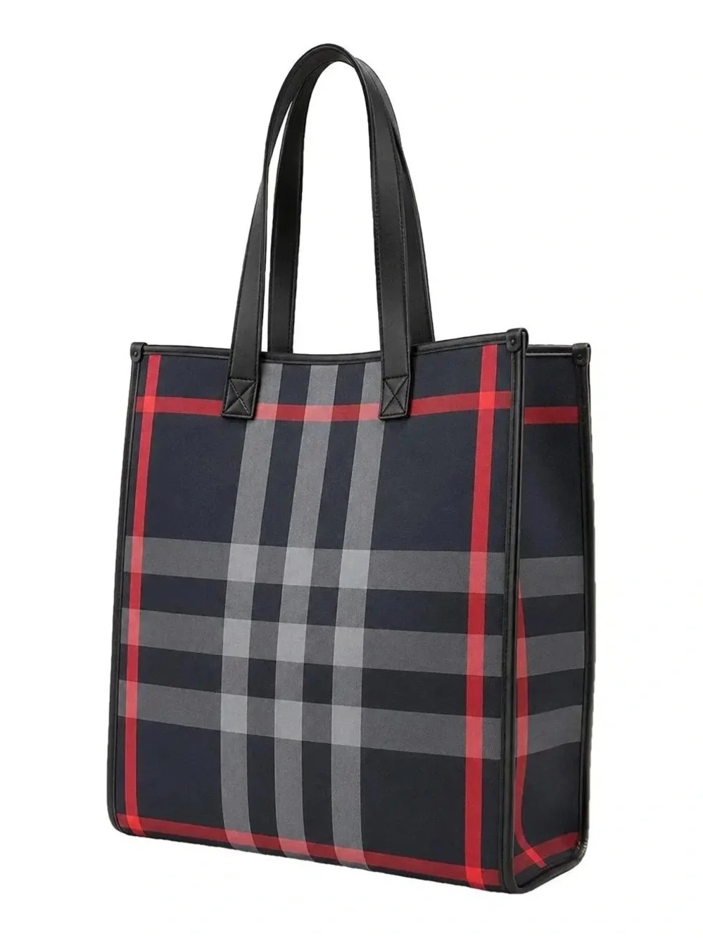 Burberry blue checked print tote waterproof NEW